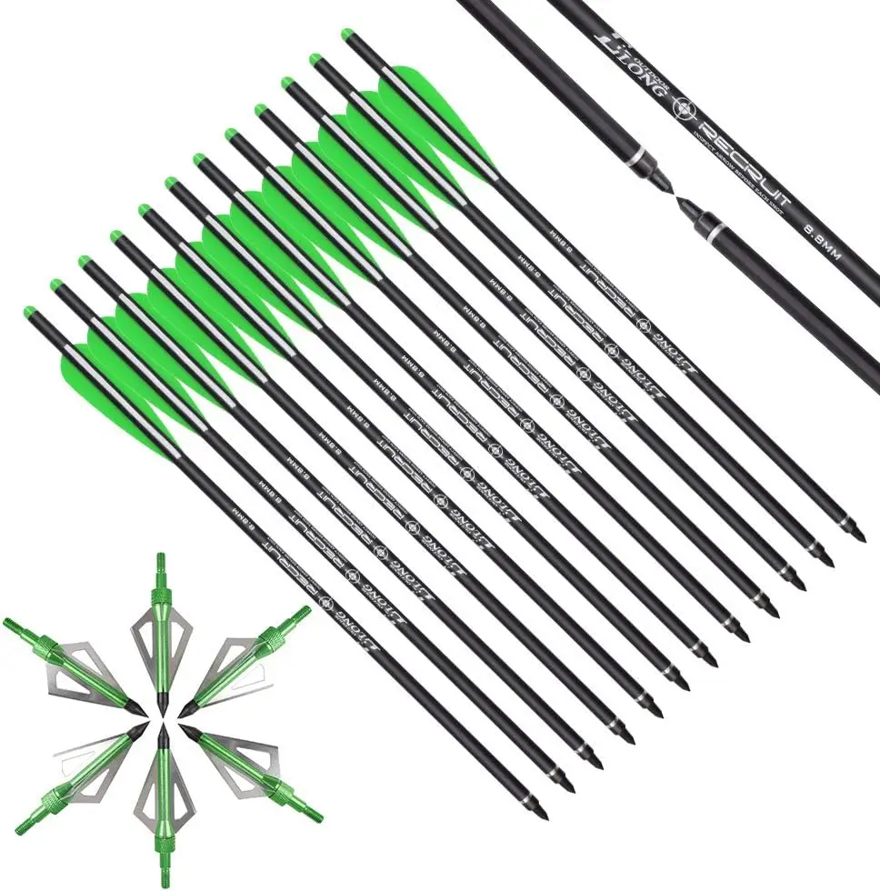 Crossbow Bolt Broadhead - Elong Crossbow Bolts 20 Inch Carbon