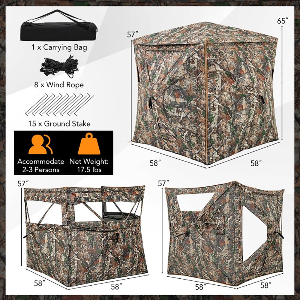 Hunting & Outdoor Supplies Vanderbijlpark - 5-in-1 Detachable Hunting Blind, for 2-3