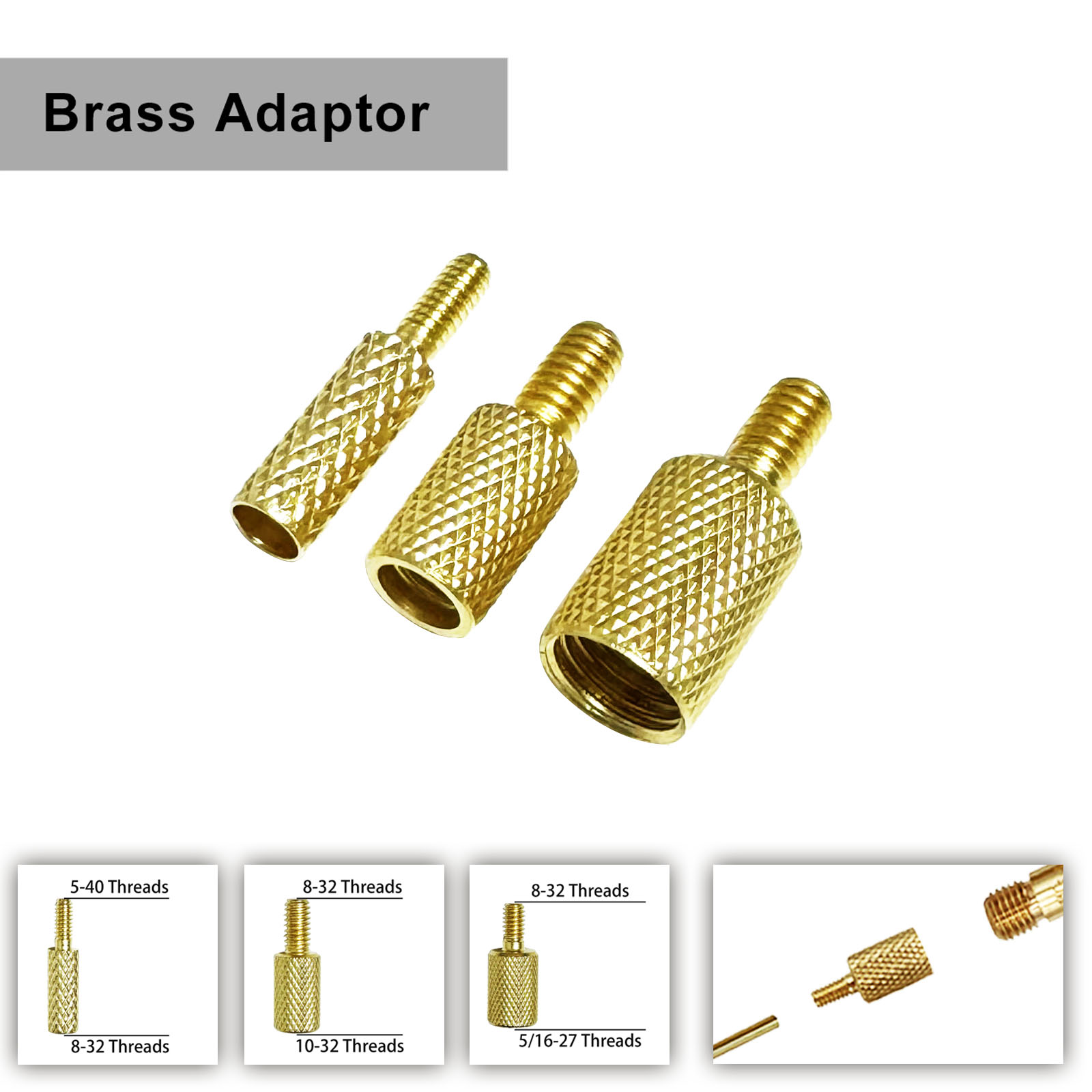 Gun Cleaning Rod - 1PCS Gun Cleaning Rod Fitting Adapters