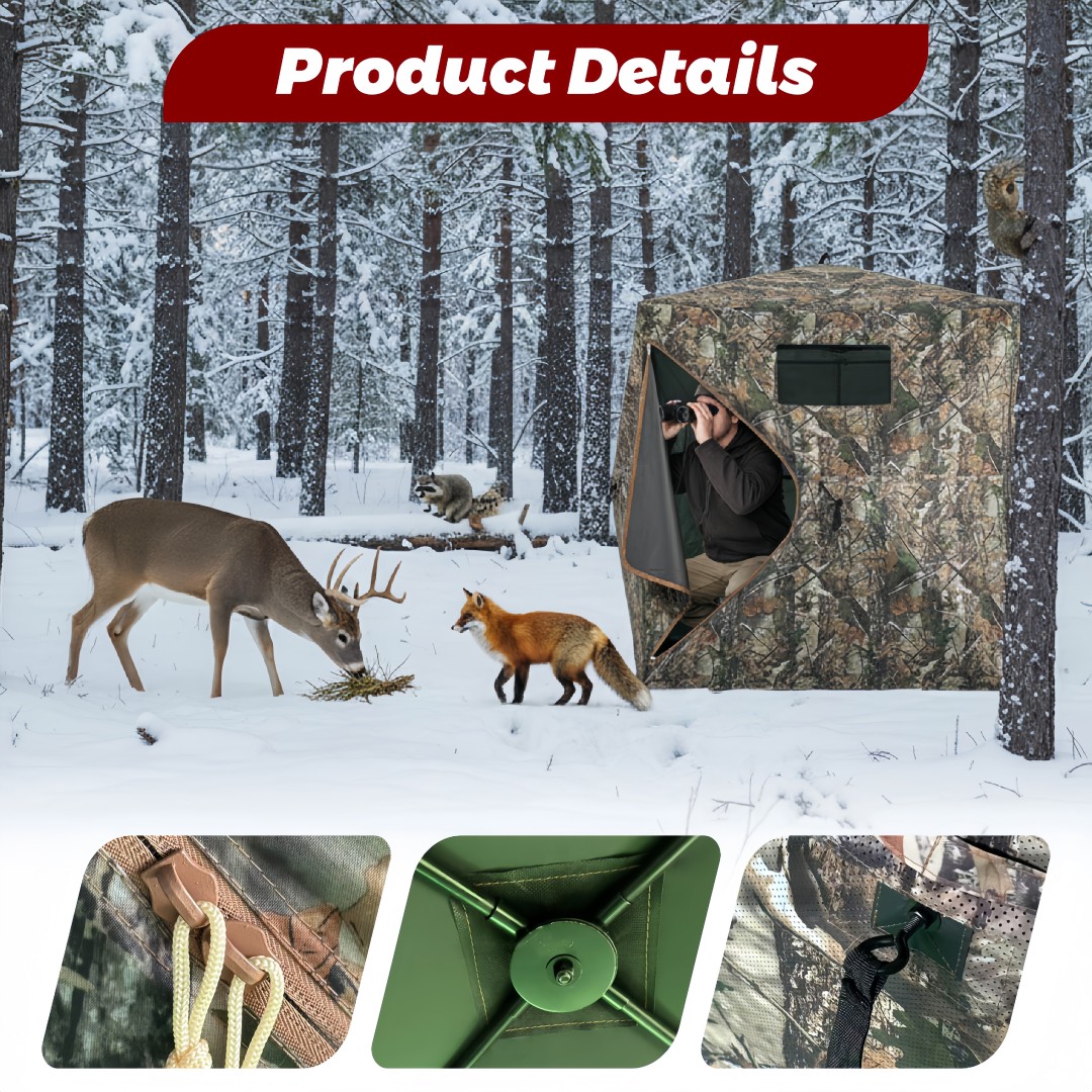 Hunting & Outdoor Supplies Vanderbijlpark - Camouflage Pop-Up Hunting Blind Easy Setup