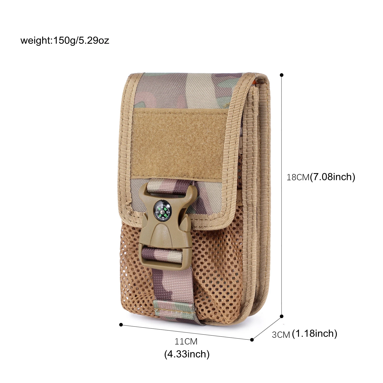 Molle Double-layer Mobile Phon - Hunting Outdoors Card recension och pris