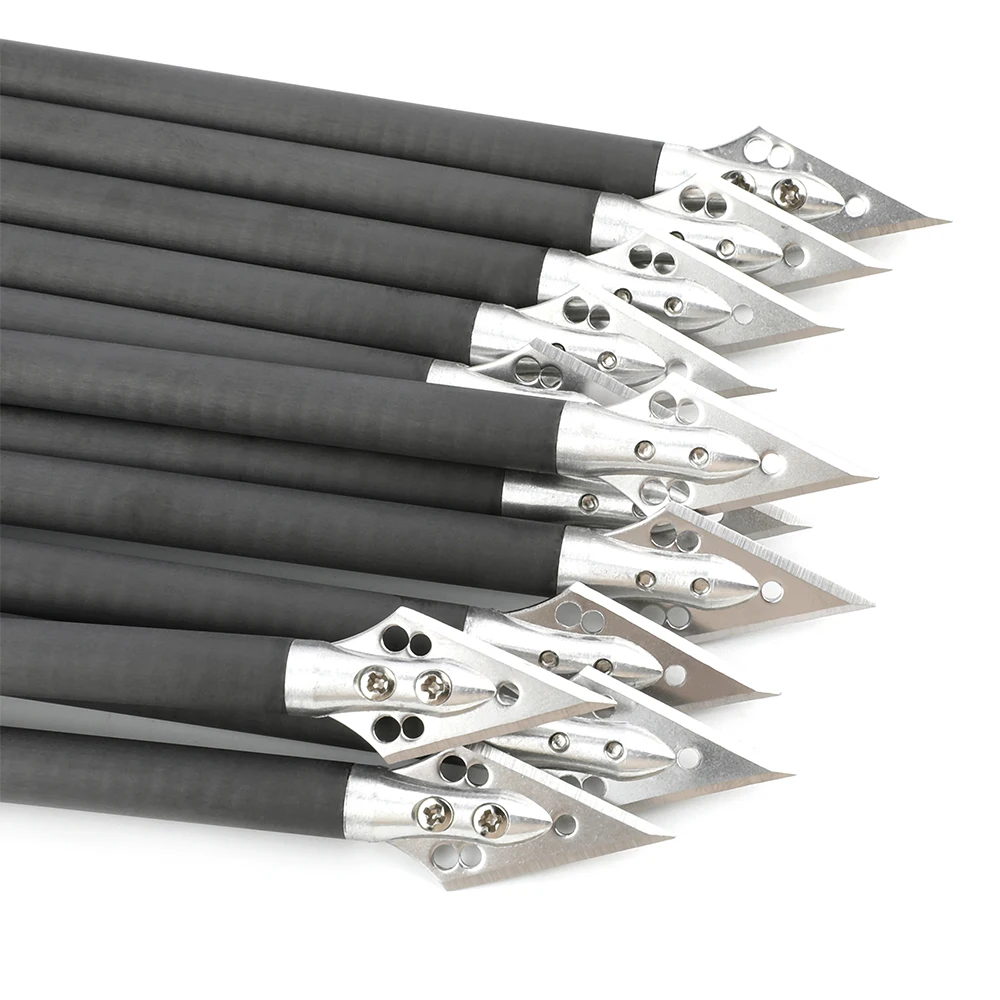 6/12pcs Pure Carbon Aluminium  - Crossbow Bolt Broadhead recension och pris