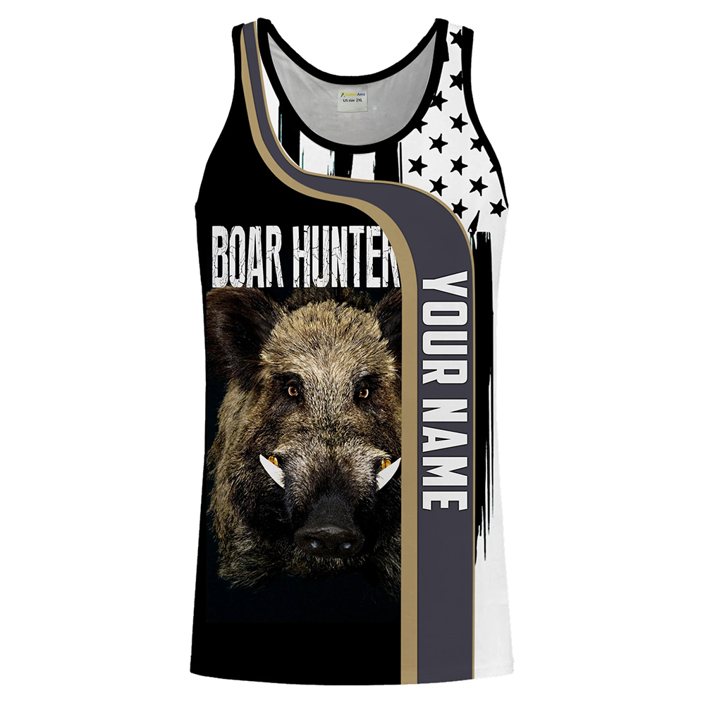 Custom Name Boar Hunter Tank T - Wildman Hunting & Outdoor Reviews recension och pris