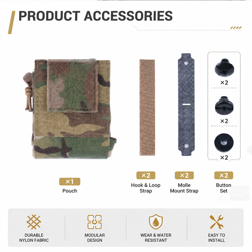 Tactical MOLLE Dump Pouch Fold - Outdoor Hunting Gear Storage recension och pris