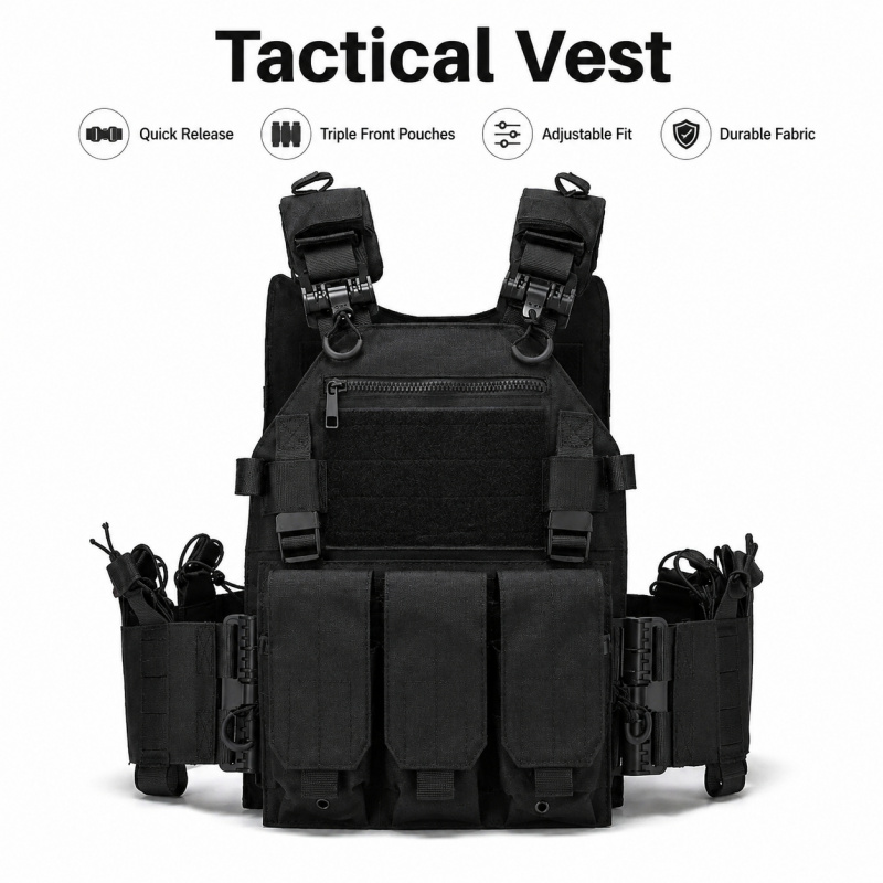 Tactical Vest Polyester Carrie - Outdoor Hunting Magazines recension och pris