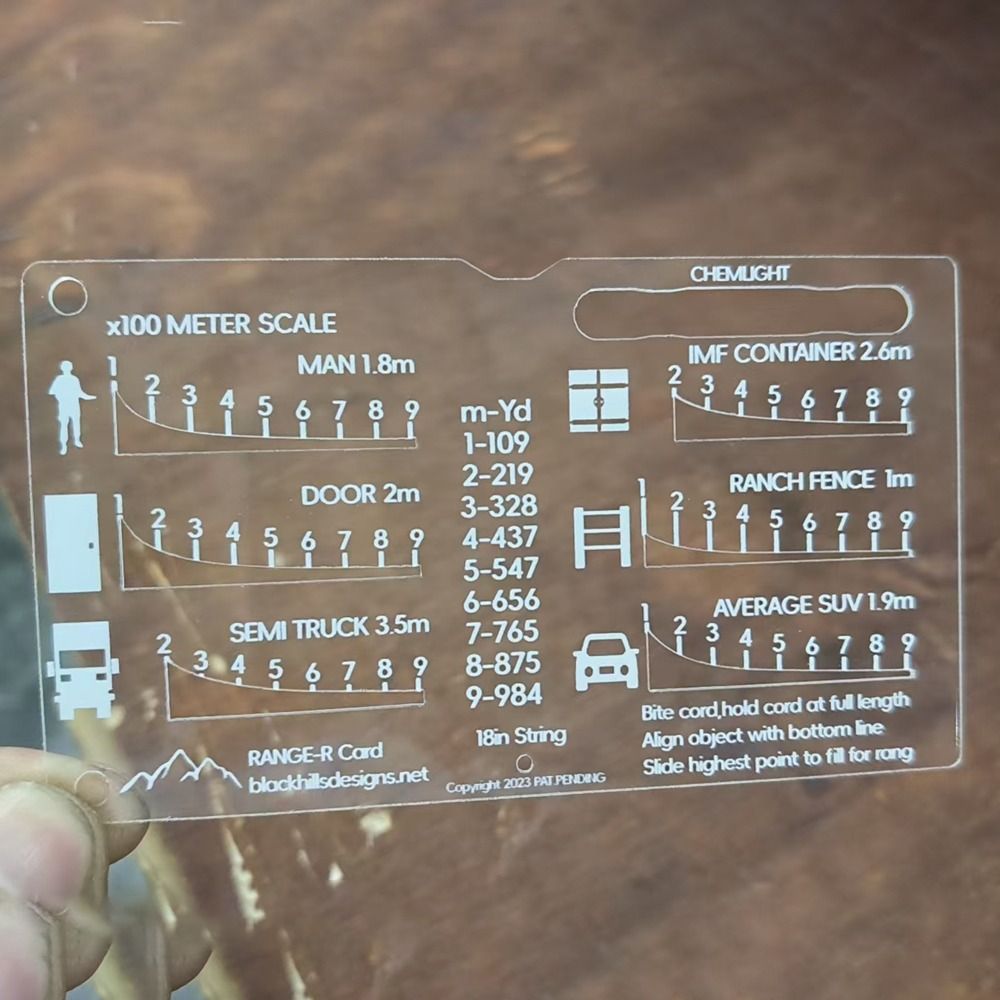 Outdoors Range Finder Card Ran - Hunting Outdoors Card recension och pris