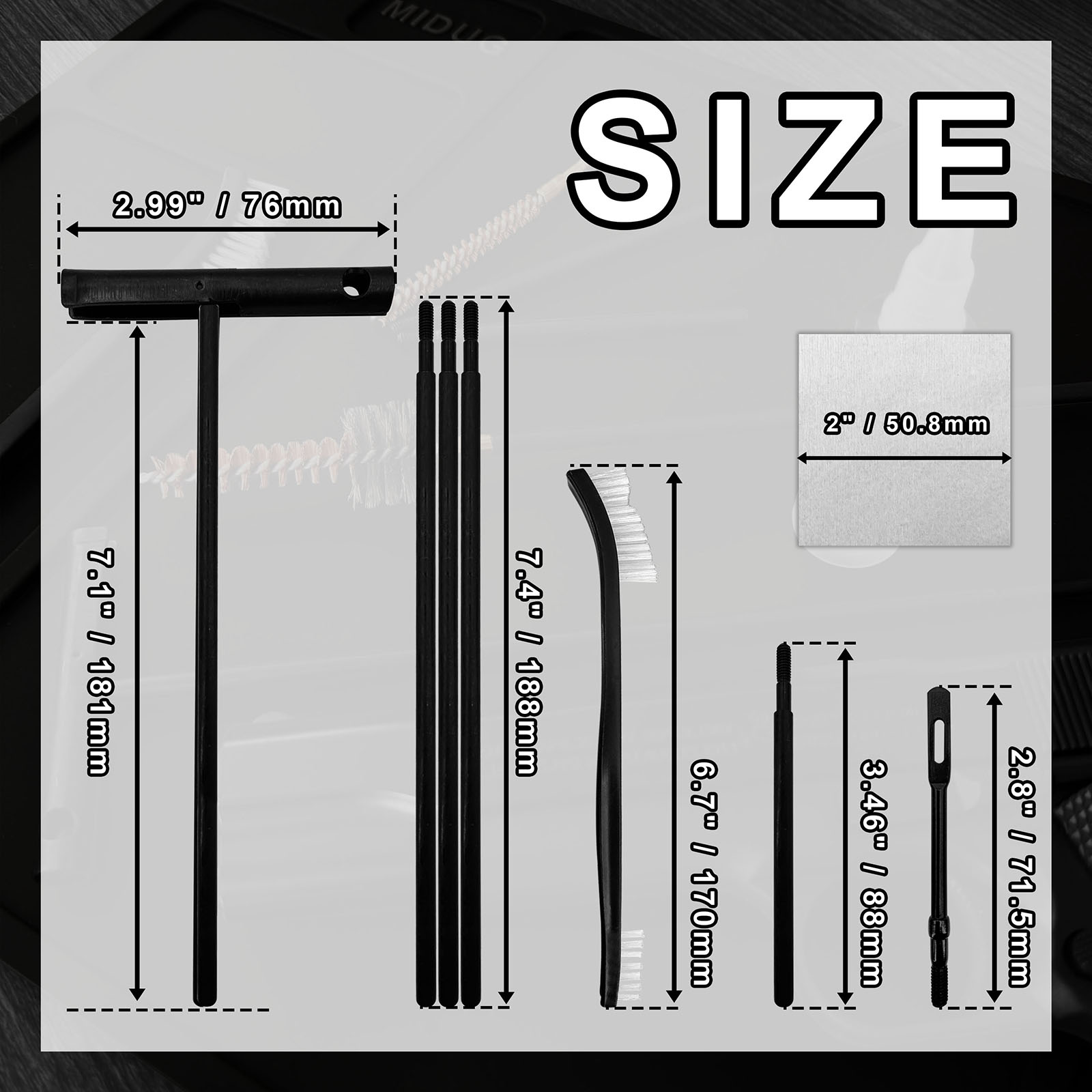 Gun Cleaning Kit with Nylon Br - Gun Cleaning Rod recension och pris