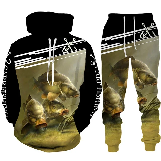 Novelty 3D Fish Printed Men Wo - Outdoor Hunting Pants Women recension och pris