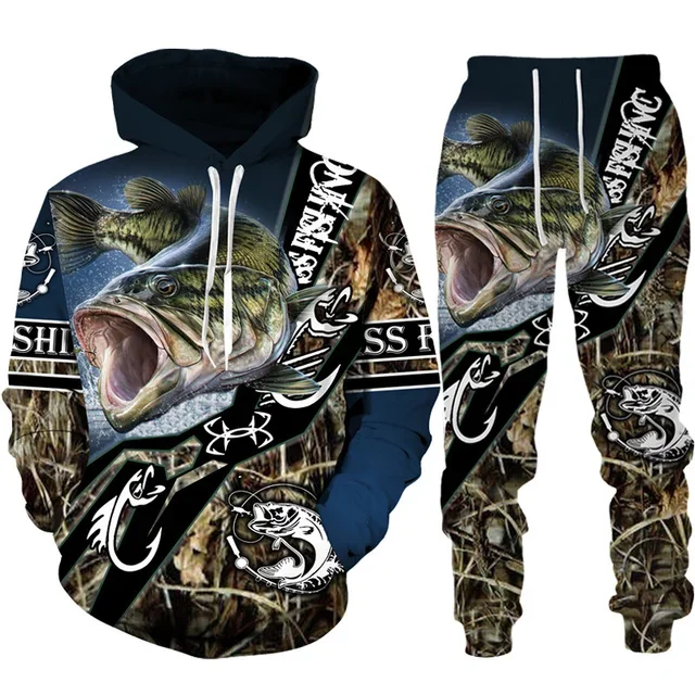 Novelty 3D Fish Printed Men Wo - Outdoor Hunting Pants Women recension och pris