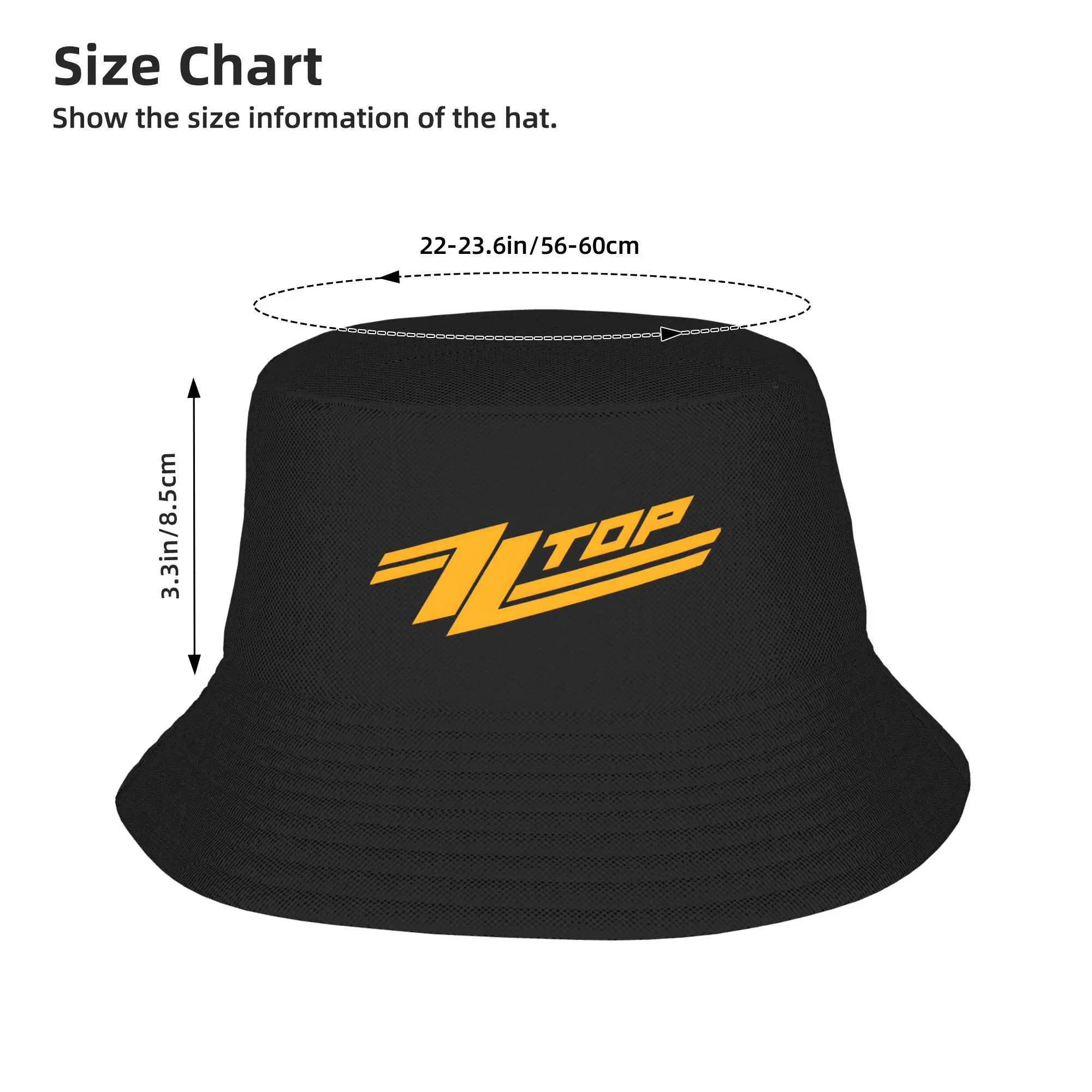 New ZZ Top Logo Bucket Hat  St - Hunting Outdoor Logos recension och pris